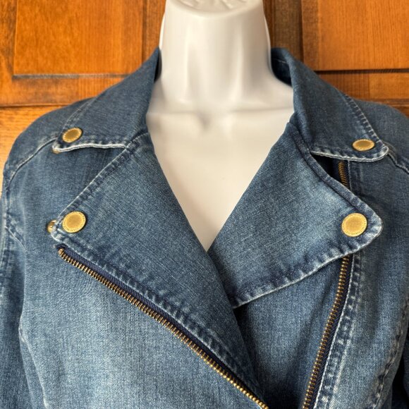 Isaac Mizrahi Live! Denim Jacket Size 6 - Picture 3 of 13